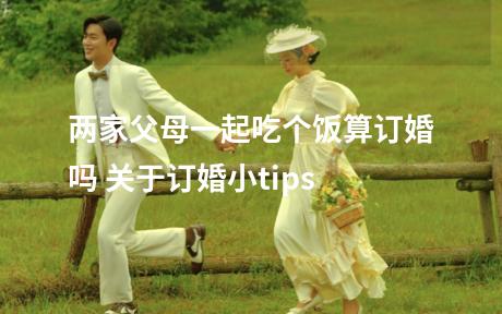 两家父母一起吃个饭算订婚吗 关于订婚小tips