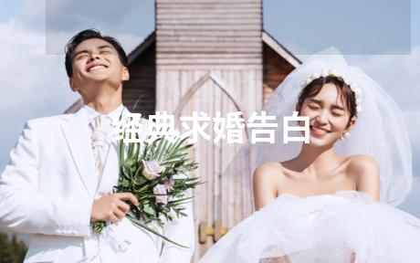 经典求婚告白