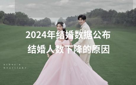 2024年结婚数据公布 结婚人数下降的原因