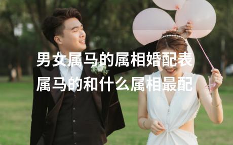 男女属马的属相婚配表 属马的和什么属相最配