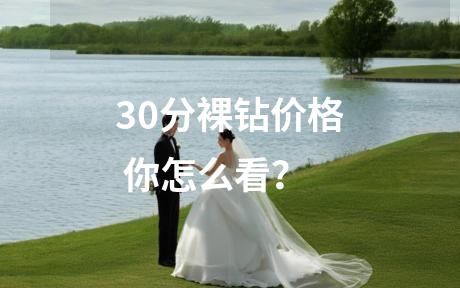 30分裸钻价格 你怎么看？