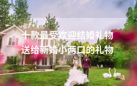 十款最受欢迎结婚礼物 送给新婚小两口的礼物
