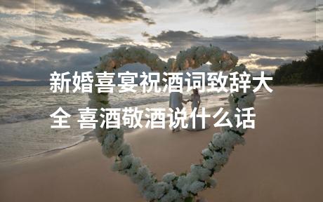 新婚喜宴祝酒词致辞大全 喜酒敬酒说什么话