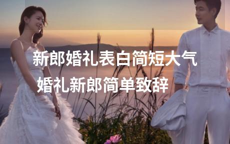 新郎婚礼表白简短大气 婚礼新郎简单致辞