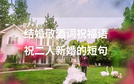 结婚敬酒词祝福语 祝二人新婚的短句