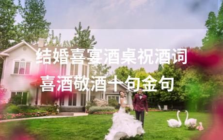 结婚喜宴酒桌祝酒词 喜酒敬酒十句金句